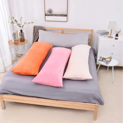 Miniatura 5 de TAOSON Cozy Luxury - Funda de almohada larga suave de 20 x 54 pulgadas, funda de almohada de terciopelo con cremallera, funda de cojín