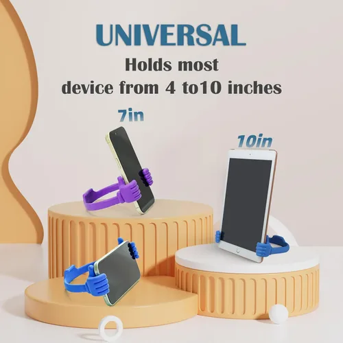Miniatura 3 de Honsky Soporte para Teléfono Celular Paquete de 2, Soporte Perezoso para Teléfono Thumbs Up, Base Flexible Ajustable Universal para Todos