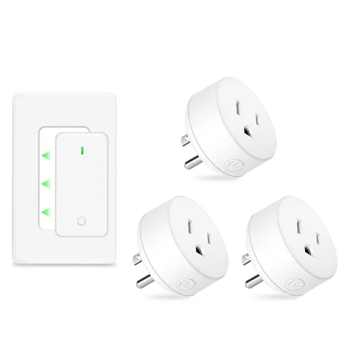 Miniatura 89 de NineLeaf Interruptor de salida remoto inalámbrico, interruptor de lámpara remoto, interruptor decorativo de enchufe de luz de encendido y apagado