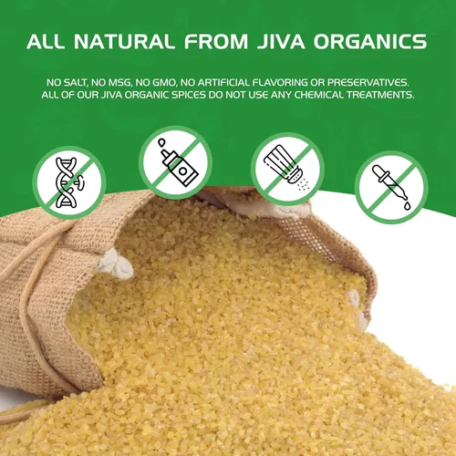 Miniatura 8 de Trigo Bulgur orgánico grueso #3 de 2 libras, sin OMG, cultivado en Estados Unidos, bayas de trigo 100% naturales, bolsa resellable por Jiva Organics