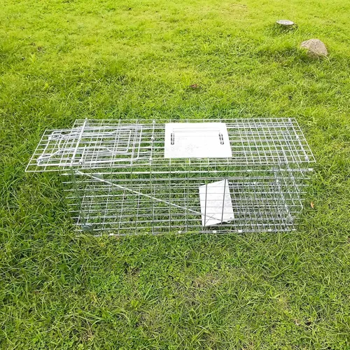 Miniatura 4 de Trampa plegable y colapsable para animales vivos de PULOMI. Kit de captura sin matar para atrapar y liberar roedores, conejos, gatos callejeros