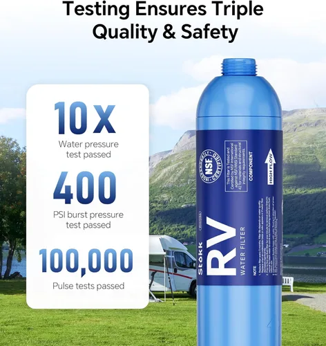 Miniatura 7 de Stokk - Filtro de agua para autocaravanas, certificado NSF, filtro de agua para autocaravanas de conexión directa para piscina, filtro de manguera