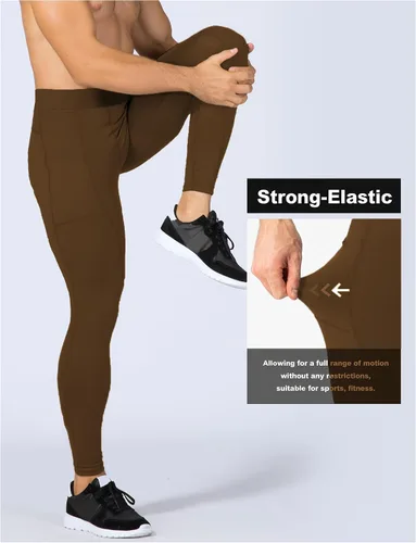 Miniatura 30 de SPVISE Pantalones de compresión para hombre, leggings para deportes, gimnasio, mallas atléticas frescas y secas, capa base para correr, fútbol