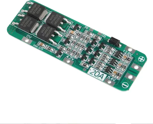 Miniatura 5 de 6 unids 3S 20A BMS 18650 Li-ion Módulo Cargador de Batería de Litio BMS Placa de Protección PCB 11.1V 12V 12.6V Módulo Sobredescarga/Sobrecorriente