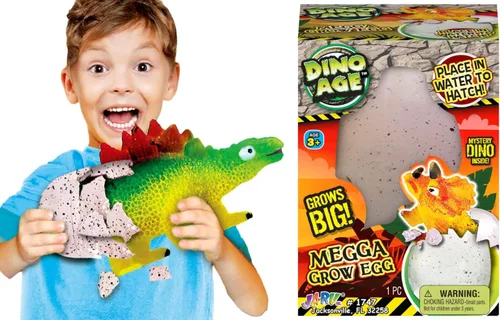 Miniatura 2 de JA-RU Huevos Gigantes de Dinosaurio Crecientes Juguetes (1 Huevos Surtidos) Sorpresa Mágica Eclosión y Crecimiento en Agua Animales para Niños