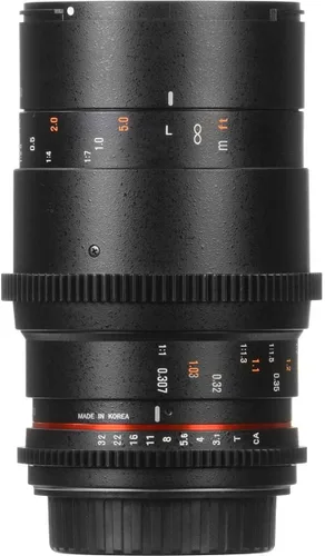 Miniatura 5 de Rokinon Cine DS 3.937 in T3.1 ED UMC Telefoto Macro Cine Lente de Marco Completo para Sony E Mount (FE) Cámaras de lente intercambiable