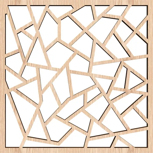 Miniatura 4 de 7 3/8 pulgadas de ancho x 7 3/8 pulgadas de alto x 3/8 pulgadas de alto, paneles de pared de madera con calado decorativo extra pequeño de Venecia