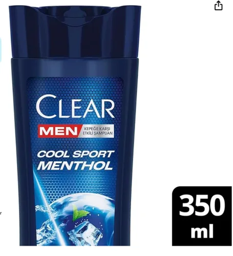 Miniatura 2 de NUEVO CIear Men Champú Anticaspa Cool Sport Mentol Refrescante Efecto Mentol 11.8 fl oz