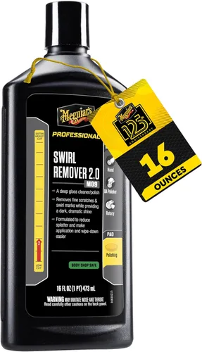 Miniatura 6 de Meguiar's Limpiador de corte fino Mirror Glaze, compuesto de pulido, removedor de arañazos sin remolinos para pulir la pintura del automóvil; uso