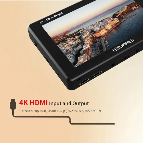 Miniatura 6 de FEELWORLD LUT7 7 Pulgadas 2200nits Campo DSLR Monitor Ultra Brillante Pantalla Táctil 4K HDMI Soporte 3D LUT, Forma de Onda Ayuda Creadores Al Aire