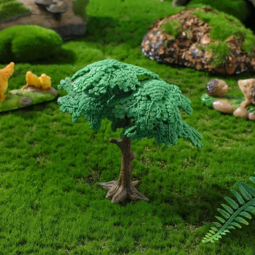 Miniatura 2 de Toddmomy Modelo de árbol paisajístico, mini ciprés de pino, paquete de 3 para bricolaje, diseño de tren, decoración de mesa de arena y decoración