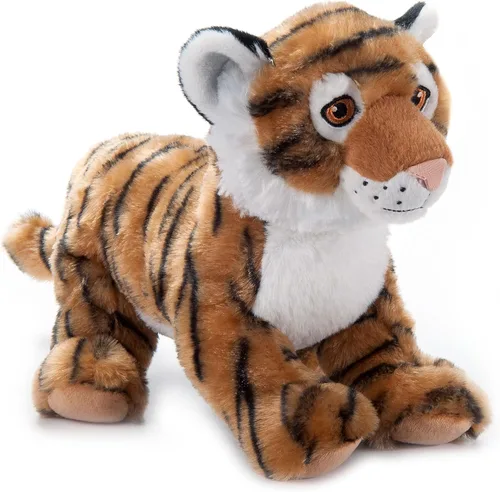 The Petting Zoo Peluche de tigre, regalos para niños, animales de vida silvestre Earth Keeperz, juguete de peluche de tigre a rayas Zoologee, 12