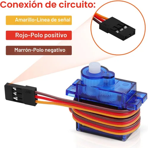 Miniatura 3 de 4 unidades de micro servos SG90 de 9g para control remoto de robot, helicóptero, avión, auto, barco