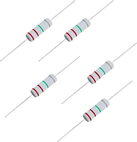 Miniatura 16 de Resistencia de película de óxido metálico de 1K Ohm, ± 5% de tolerancia de alta precisión de 5 vatios para circuito electrónico, resistencia