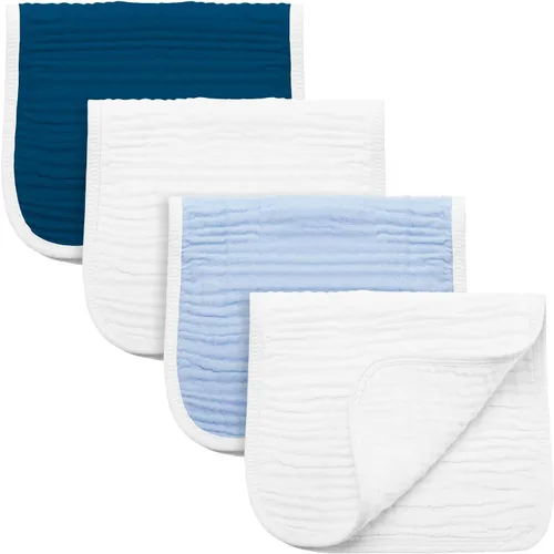 Miniatura 25 de Synrroe Paños de muselina grandes para eructos, paños de muselina para bebés niñas y niños, paquete de 10 extraabsorbentes y suaves de muselina, 6