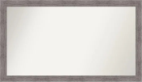 Miniatura 101 de Amanti Art Espejo de baño gris para sobre el fregadero, 31 x 48 pulgadas, espejo de tocador rectangular estrecho de color gris, marco de madera