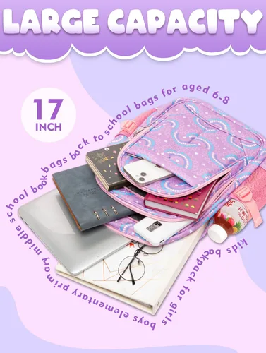 Miniatura 37 de BLUEFAIRY - Mochilas para niños y niñas, escuela primaria, jardín de niños