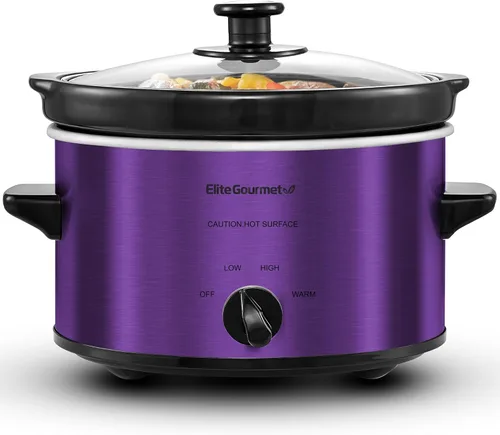 Miniatura 14 de Elite Gourmet MST-275XS - Olla eléctrica de cocción lenta ovalada, temperatura ajustable, para preparar entradas, salsas y guisos, con tapa de Acero