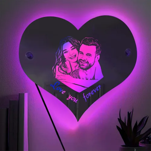 Miniatura 10 de Letrero de espejo de rosa personalizado con luces LED, letrero de espejo con nombre de familia personalizado con espejo de 1 a 8 nombres, decoración