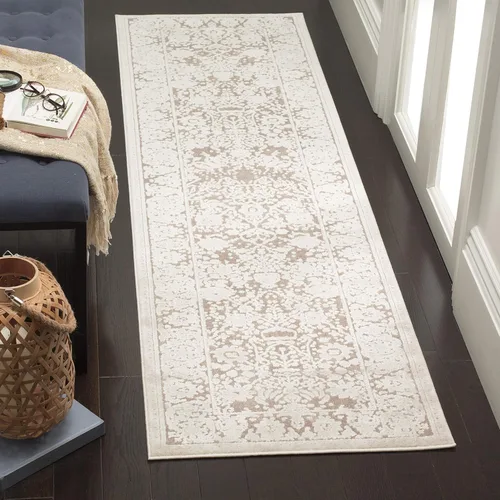 Miniatura 14 de SAFAVIEH Alfombra de área de 8 x 10 pies - Colección Reflection - Grande - Beige y crema, no desprende pelusa y es fácil de limpiar, ideal para sala