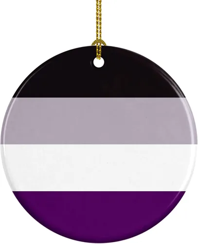 Miniatura 15 de Caroline's Treasures Trigender Pride - Adorno de cerámica para colgar en el árbol de Navidad, para el hogar, Navidad, fiestas, regalo, 3 pulgadas