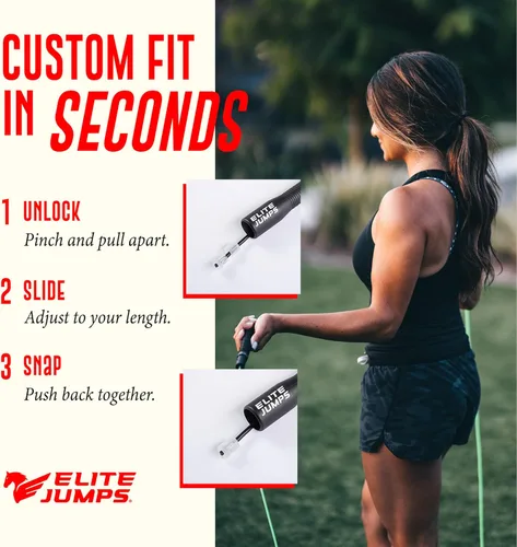Miniatura 3 de Fit Plus Pro Freestyle - Cuerda de saltar de PVC para trucos, asas largas con cinta de agarre antideslizante, cuerdas de saltar para adultos
