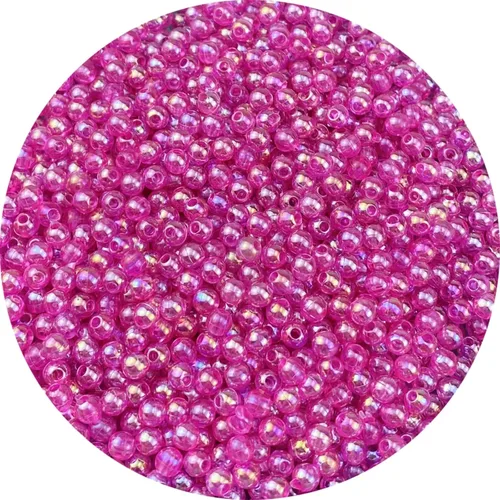 Miniatura 12 de 1000 piezas de cuentas redondas de acrílico de 6 mm, colores AB, cuentas espaciadoras redondas para aretes, pulseras, collares, llaveros, joyería