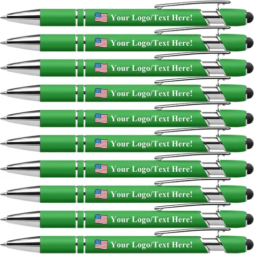 Miniatura 40 de Bolígrafos personalizados con lápiz capacitivo, bolígrafos personalizados impresos con tu logotipo o mensaje, ideales para regalos, promociones