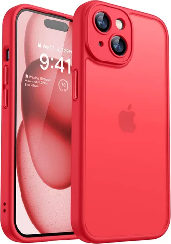 Miniatura 7 de CANSHN Funda mejorada para iPhone 15 [protección completa de la cámara] [mate translúcido] Funda protectora a prueba de golpes para iPhone 15 de 6.1