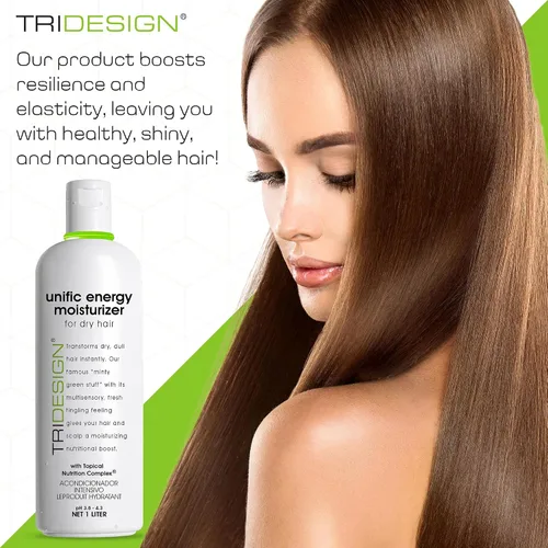 Miniatura 6 de TRIDESIGN Unific Energy Moisturizer - Acondicionador de cabello profundo para cabello seco dañado, hidratante para cabello rizado, encrespado