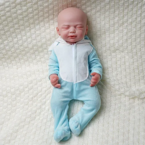 Miniatura 15 de Muñeca bebé de silicona completa de 18 pulgadas – Muñecas realistas de silicona platino de cuerpo completo, regalo de cumpleaños de Navidad