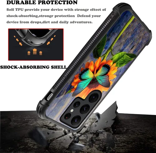 Miniatura 526 de CARLOCA Funda compatible con Samsung Galaxy S22 Ultra, diseño gráfico de Star Howling Wolfs Samsung Galaxy S22 Ultra, diseño gráfico, a prueba