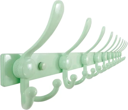 Miniatura 36 de Dseap - Perchero para montaje en pared, base resistente calibre 12 vs Flimsy de 0.039 pulgadas, ganchos sólidos antidesgarros, montaje en perno