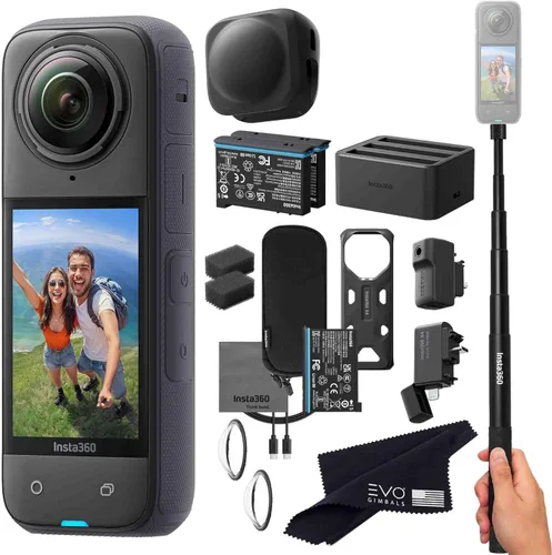 Miniatura 2 de Insta360 X4 Pro Bundle-8K Cámara de acción 360 impermeable con video 8K 360 HDR, El paquete incluye selfie Stick, 2 baterías adicionales