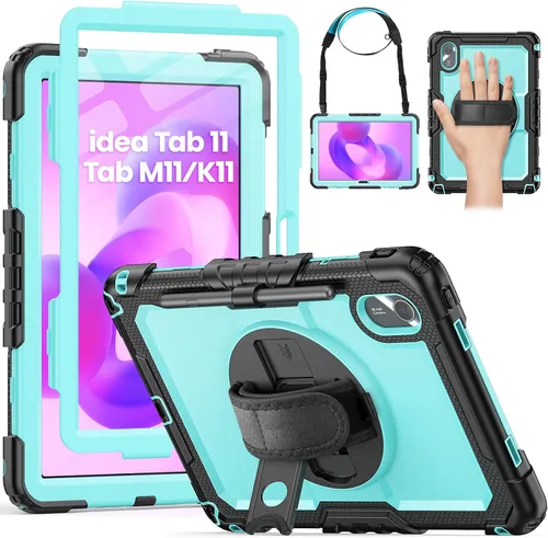 Miniatura 19 de HXCASEAC Funda para Lenovo Tab One de 8.7 pulgadas (TB-305FU) con protector de pantalla, soporte para bolígrafo, correa de mano, soporte ajustable