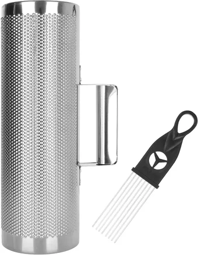 Instrumento Guiro de metal de 12 x 4 pulgadas con raspador, agitador de guiro de acero inoxidable, instrumentos musicales agitadores, instrumento de