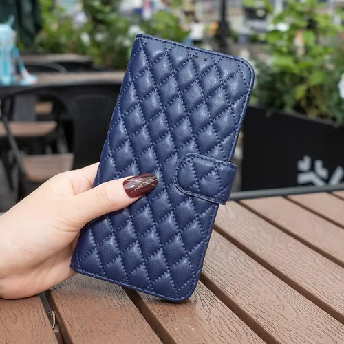 Miniatura 5 de Funda para Moto One Zoom compatible con Motorola One Zoom Phone Case Flip Stand Cover Women Wallet Blue Azul