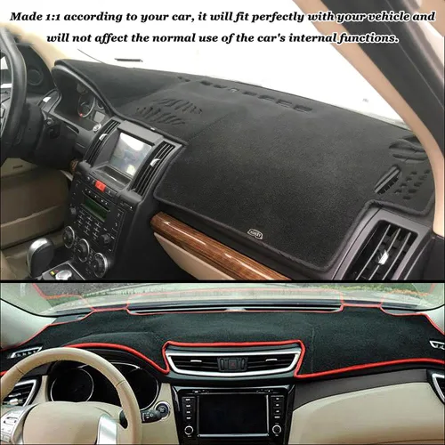 Miniatura 2 de HATHWAY Funda para salpicadero de automóvil, cubierta de protección solar para Toyota Land Cruiser Prado 2018 2019 RHD, cubierta interior para Rhd