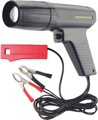 Miniatura 9 de Pro Luz de temporización de encendido, lámpara estroboscópica de 12V para motor de gasolina, pistola de temporización de motor inductiva con flash
