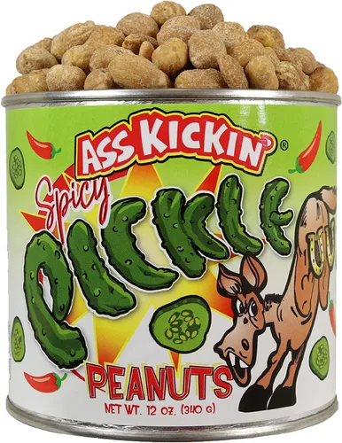 Miniatura 12 de ASS KICKIN’ Cacahuetes picantes Carolina Reaper – 12oz - Regalo gourmet picante definitivo - ¡Pruébalos si te atreves!