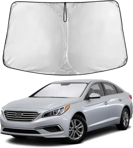 Miniatura 226 de Econour Parasol para parabrisas compatible con Honda Civic 2016-2021, protector de parasol plegable para ventana, bloquea los rayos UV y mantiene tu