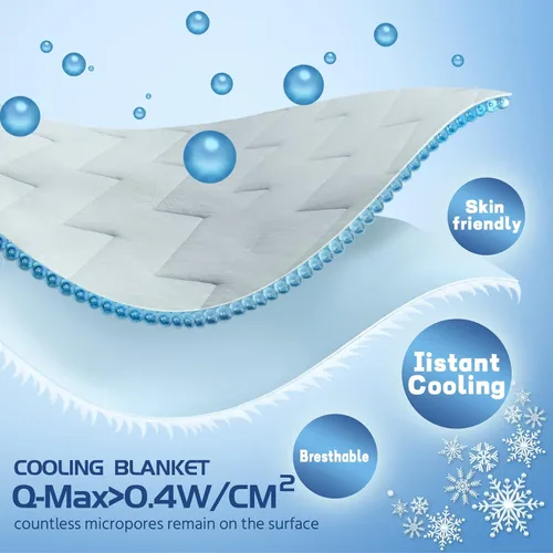 Miniatura 3 de Mantas refrescantes para personas que duermen con calor, manta que brilla en la oscuridad, regalo de controlador de juego para niños, Q-Max> 0.4