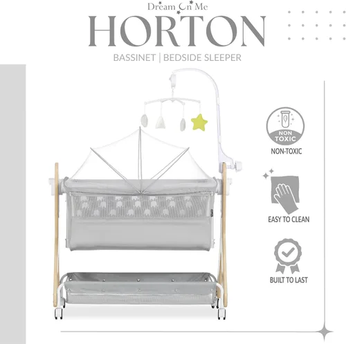 Miniatura 6 de Dream on Me Moisés Horton y cama de noche