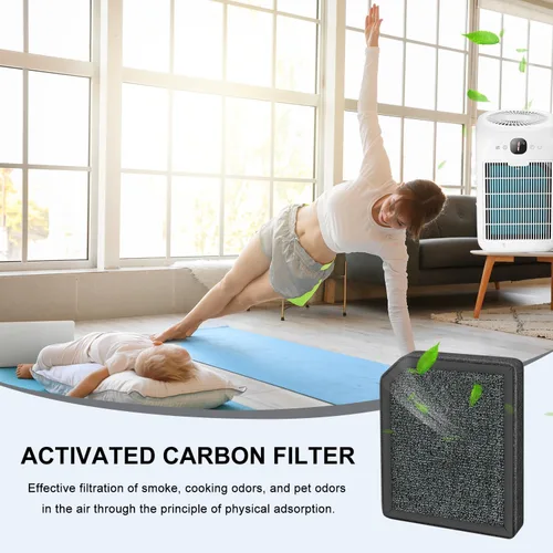 Miniatura 5 de Filtro de aire AP1501 para purificador de aire compatible con purificador de aire Aircillin AP1501 filtros de repuesto, filtro H13, filtro de carbón