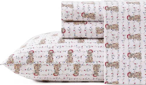 Miniatura 52 de Tommy Bahama - Juego de sábanas tamaño King, ropa de cama de percal 100% algodón con una sensación crujiente y fresca, sábanas con sábana bajera