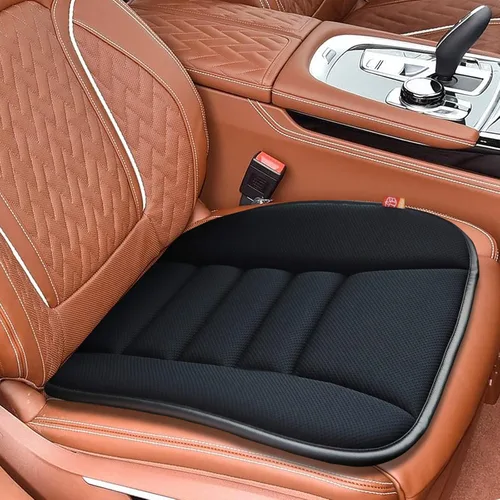 Miniatura 7 de Cojín de Asiento de Automóvil de Espuma Viscoelástica Cojín de Asiento Delgado para Asiento de Automóvil Camión Conductor, 20x18.5x1.2 Pulgadas, Gris