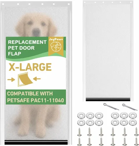 Miniatura 17 de Solapas grandes de repuesto para puerta con soporte de metal, tornillos y arandelas de acero inoxidable 304, compatibles con PetSafe Freedom
