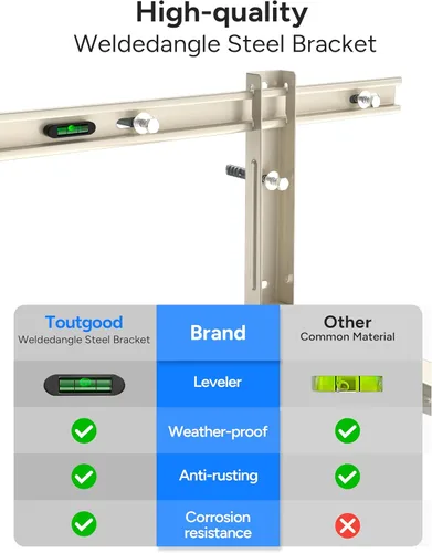 Miniatura 5 de Soporte de montaje en pared para minisplit dividido, soporte de pared resistente para sistemas de bomba de calor de aire acondicionado de 7000 Btu a