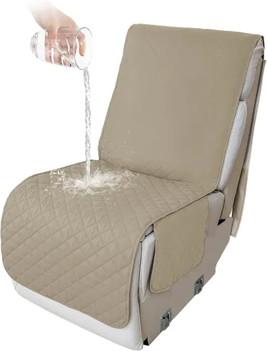 Miniatura 169 de HDCAXKJ Fundas de sofá seccional reclinable 100% impermeable, forma de L, funda de sofá reclinable lavable acolchada suave para mascotas, perro