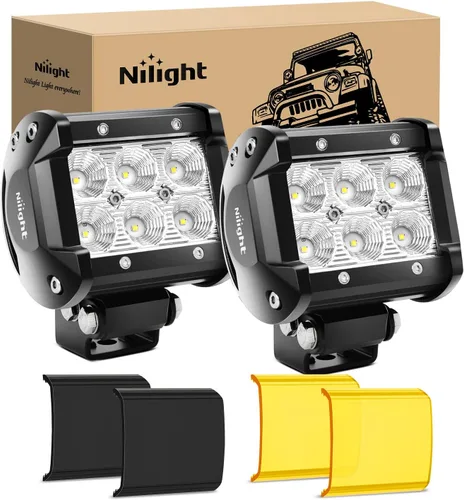 Miniatura 11 de Nilight Focos LED Redondos de 3 Pulgadas para Motocicleta, 2 Unidades, Focos LED Antiniebla Puntuales de 1550LM con EMC Integrado, Luz Auxiliar